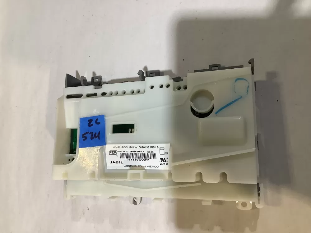 Whirlpool W10804118 W10756241 Dishwasher Control Board AZ232240 | ZC524
