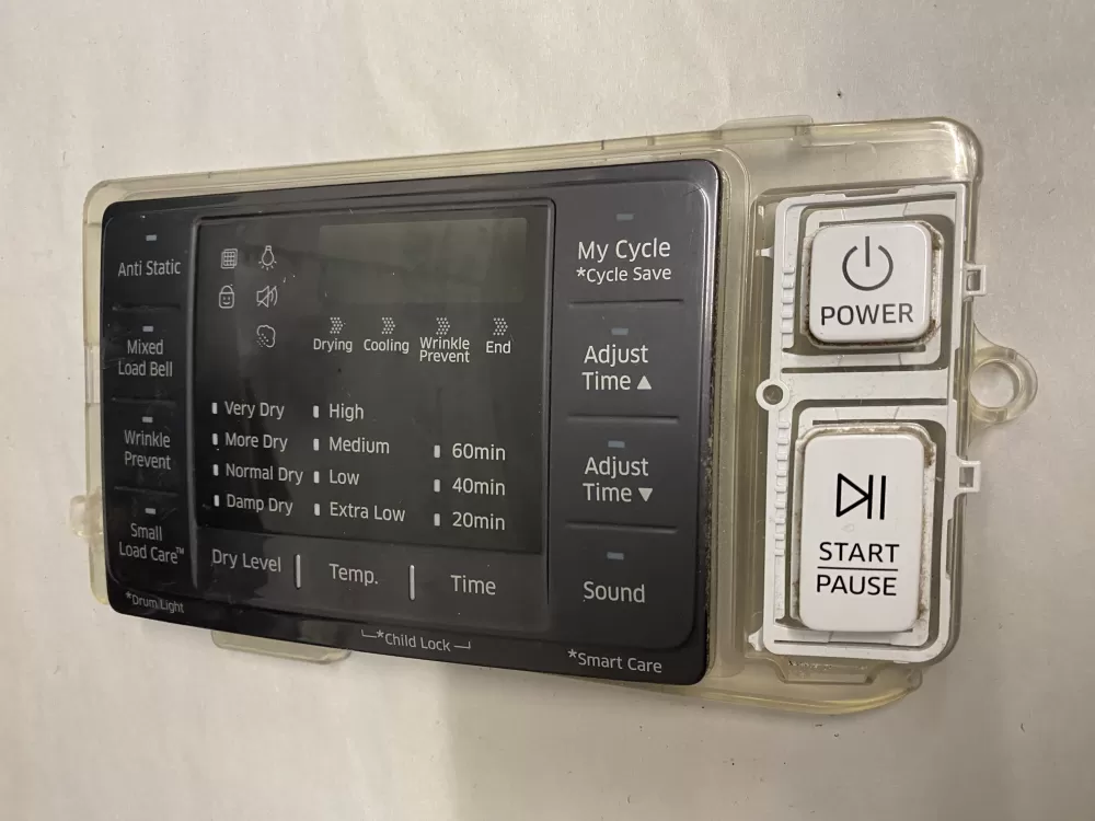 Samsung DC92-01607J  AP6243588  DC94-06643A  DC93-00376D  PS12084833 Dryer UI Control Board