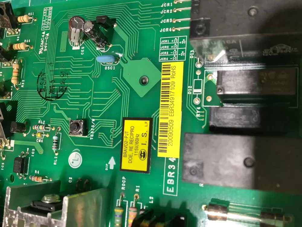 LG Kenmore EBR34917109 Refrigerator Control Board AZ136990 | NR622
