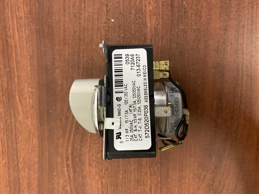 GE 572D520P036 WE4M370 Dryer Timer