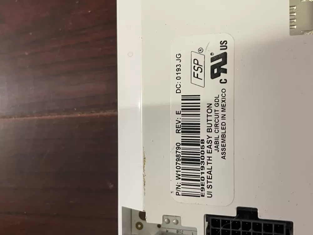 Whirlpool W10798790 W10822646 Control Board AZ98526 | Wm1612