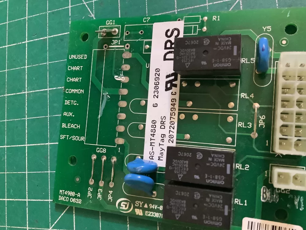 Maytag Whirlpool 62306920 Washer Control Board Relay AZ170614 | NR2610