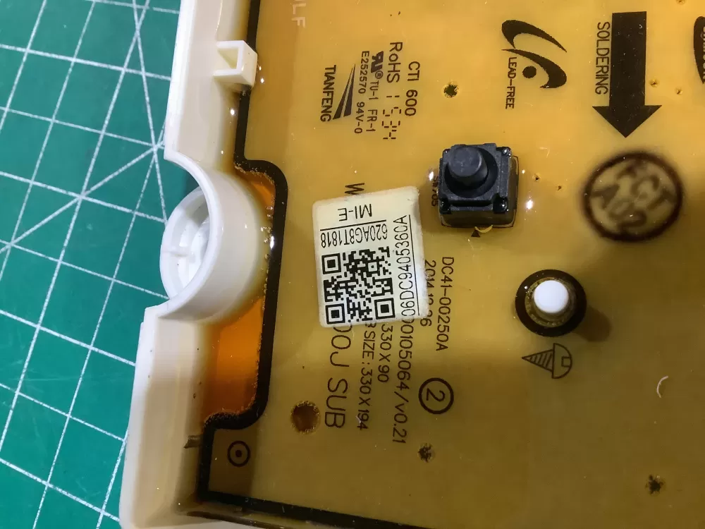 Samsung DC94 05360A Washer Control Board AZ144696 | NRV246