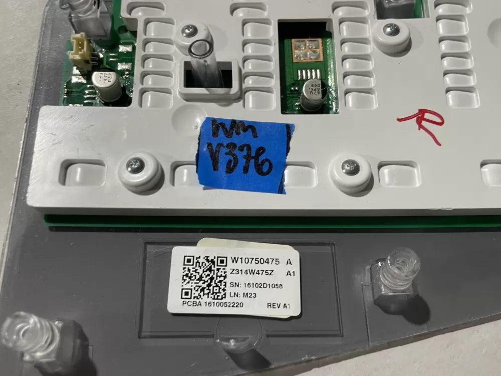 Whirlpool AP6024018 W10433082 W10750475 Washer Control Panel AZ199283 | Wmv376