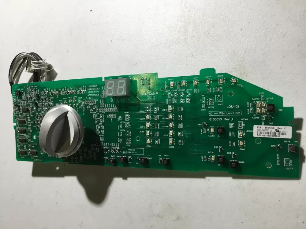 Whirlpool 8564295 User Interface Control Board AZ29524 | NR239
