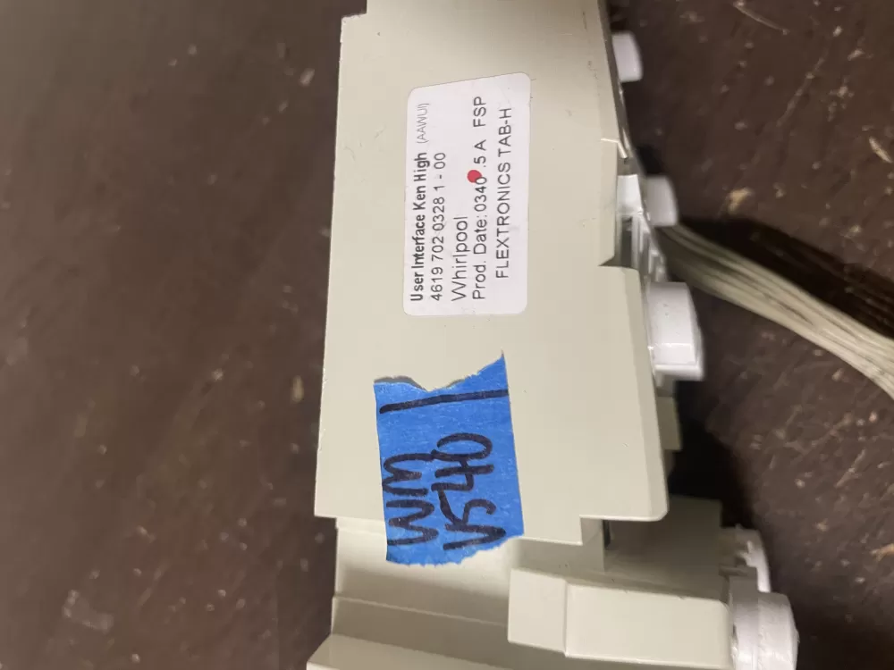 Whirlpool 461970203283 Washer Control Board UI Assembly AZ51409 | Wmv540