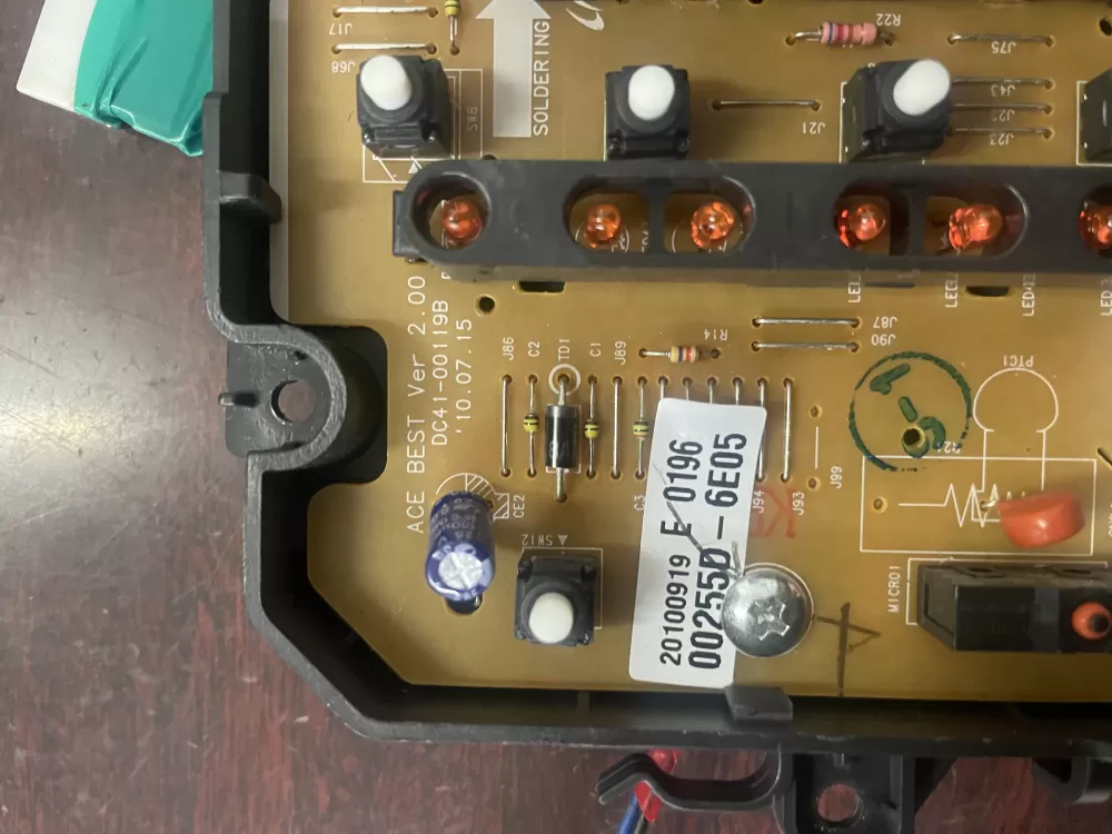 Samsung DC92-00255D DC41-00119B Washer Control Board AZ36853 | KMV318