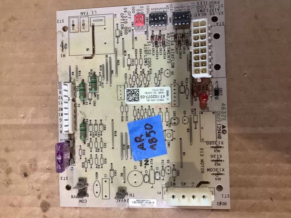 Rheem Emerson 47 102077 03 48e21 101 01  Control Board AZ104763 | AR1850