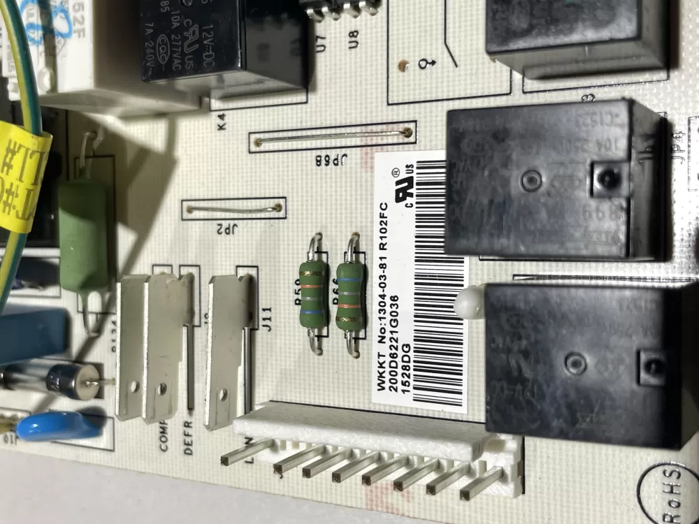 GE EBX1110P002 200D6221G036 Refrigerator Control Board AZ121748 | Wm2234