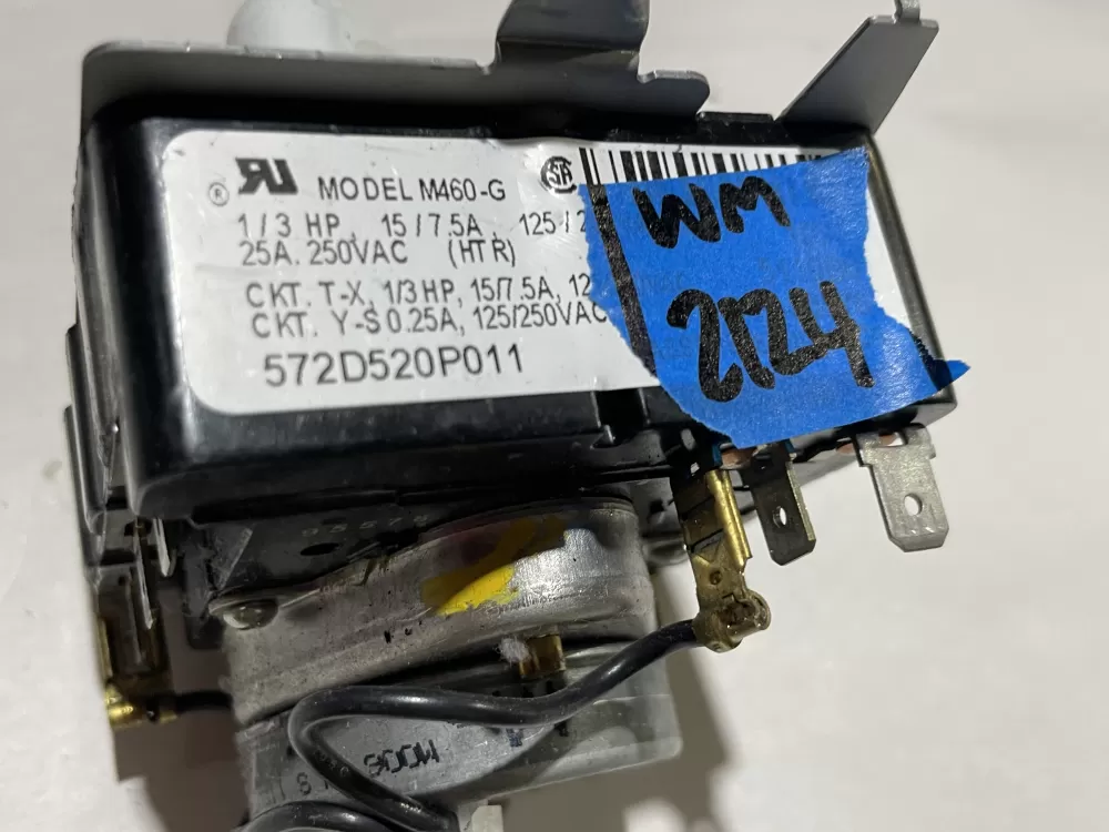 GE 572D520P011 WE4M247 Dryer Timer AZ141292 | Wm2124