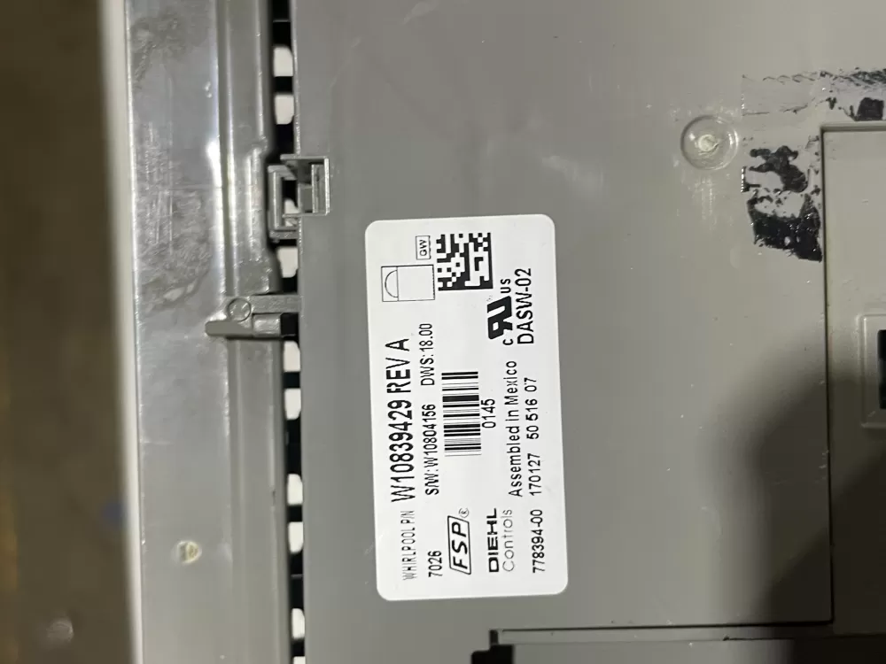 Whirlpool Kenmore W11413274 776204-00 Dishwasher Control Board AZ150299 | Wm1877