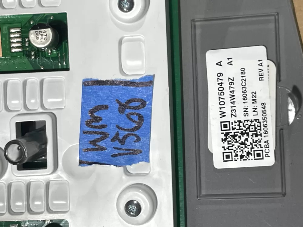 Whirlpool W10750479 Washer Control Board User Interface AZ87324 | Wmv568