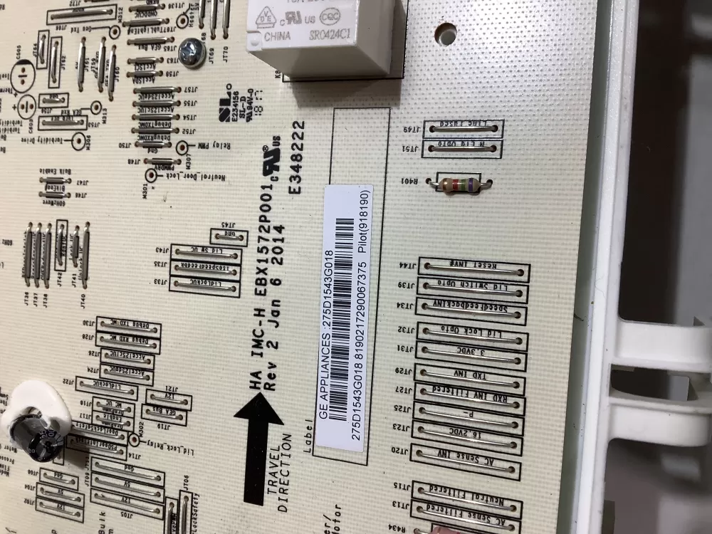 GE 275D1543G018 Washer Control Board AZ188609 | ZCV867