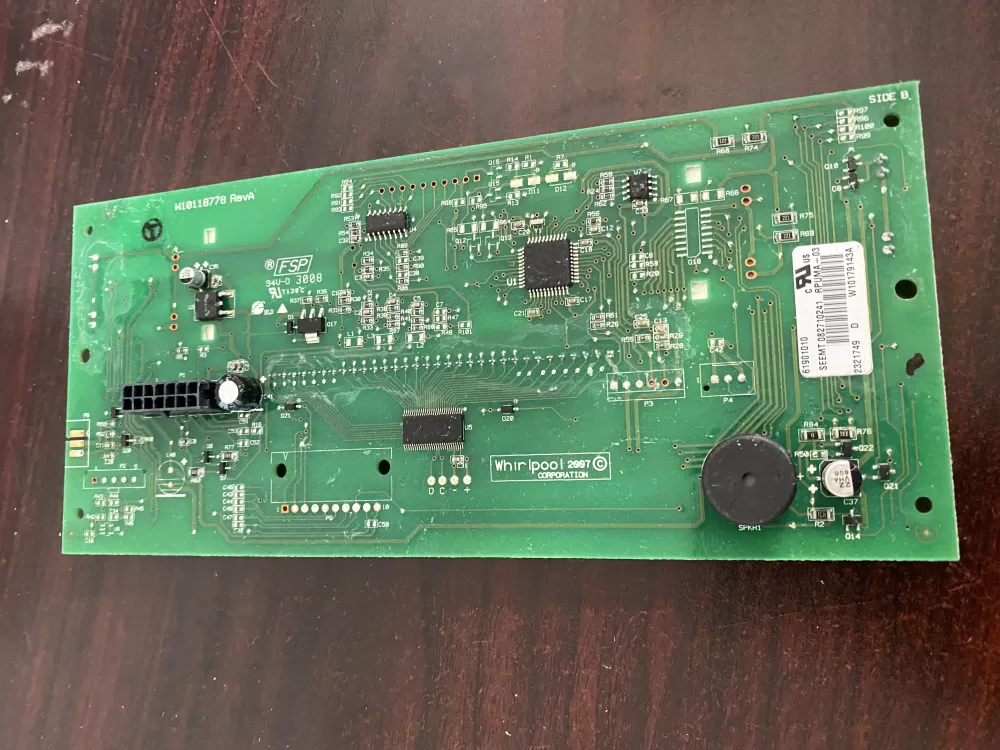 Whirlpool W10179143 2321751 Refrigerator Display Control Board AZ34435 | BK1703