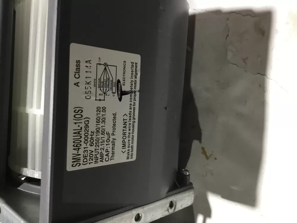 Samsung SMV-460UAL-1 Microwave Vent Fan Motor AZ100803 | Sl143