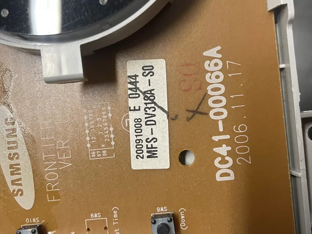 Samsung DC41-00066A Washer Control Board AZ20796 | WMV175