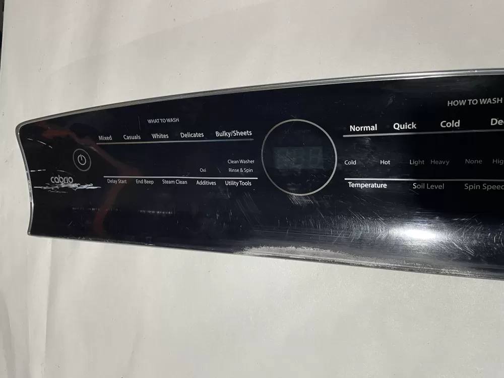 Whirlpool W10507937 Washer Control Panel