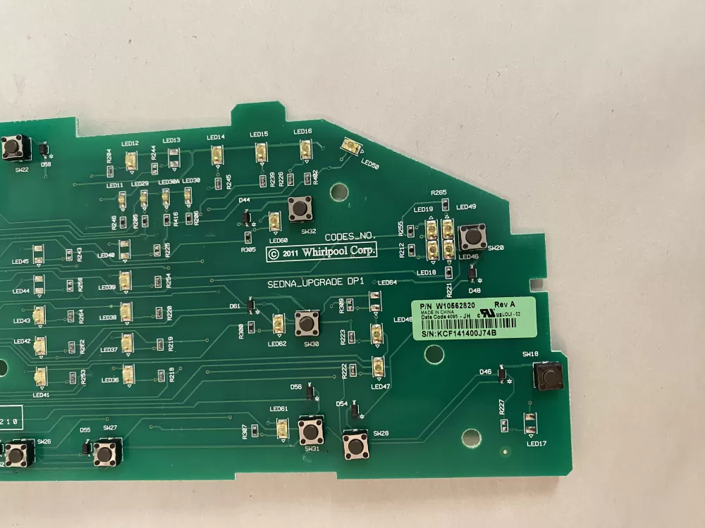 Whirlpool W10562820 Washer Control Board AZ201042 | BK2574