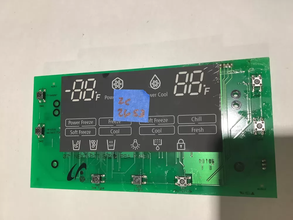 Samsung DA41-00447A Refrigerator Dispenser UI Control Board AZ177878 | ZC2653