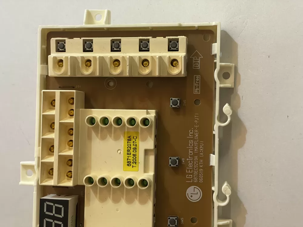 LG 6870EC9259A 6871ER2078A Washer Control Board AZ146896 | KMV71