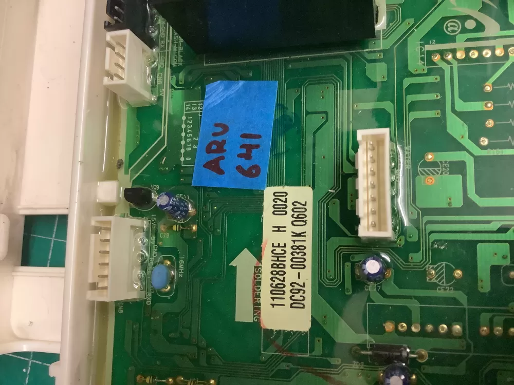Samsung DC92 00381K Washer Control Board AZ204977 | ARV641