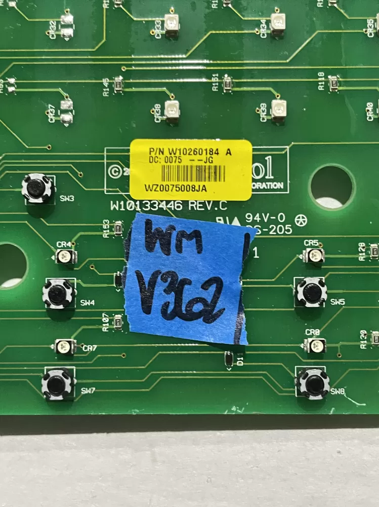 Maytag W10260184 WPW10260184 PS11751376 Dryer Control Board AZ200729 | Wmv362