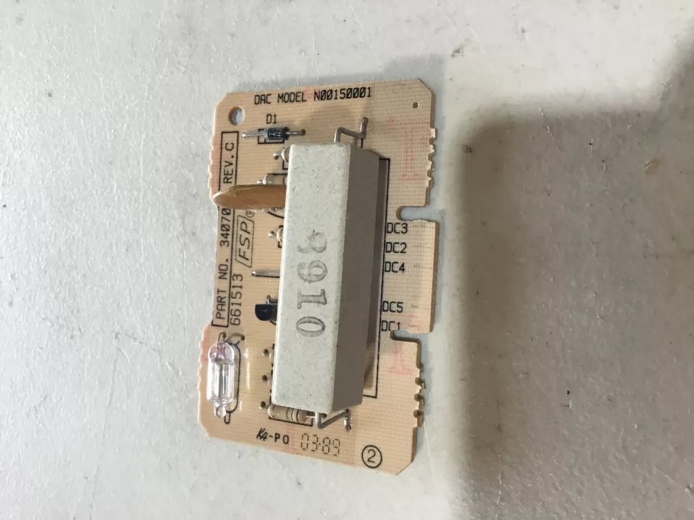 Whirlpool  KitchenAid  Kenmore 3407023 661513 N00150001 Dryer Control Board