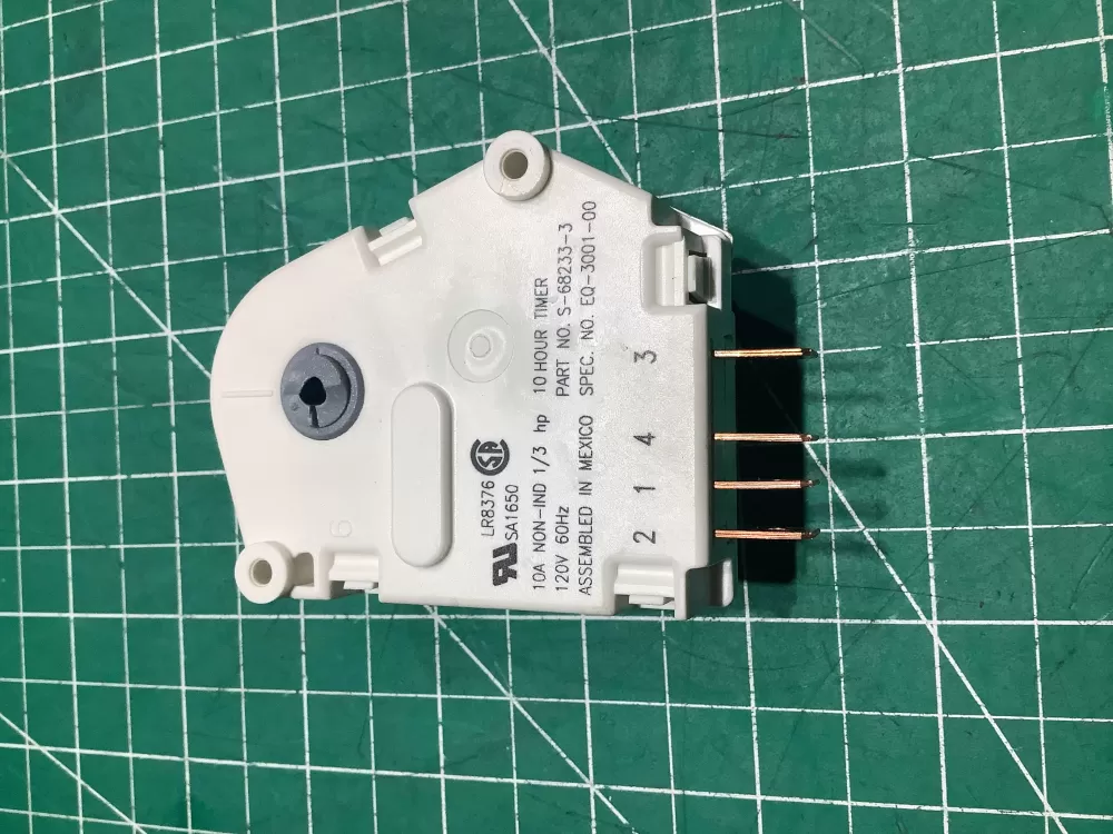 Maytag  Jenn-Air  Admiral  Magic Chef AP6010564 63001580 66556-8 68233-2 68233-3 69543-4 69543-6 WP68233-3 PS11743747 Refrigerator Defrost Timer