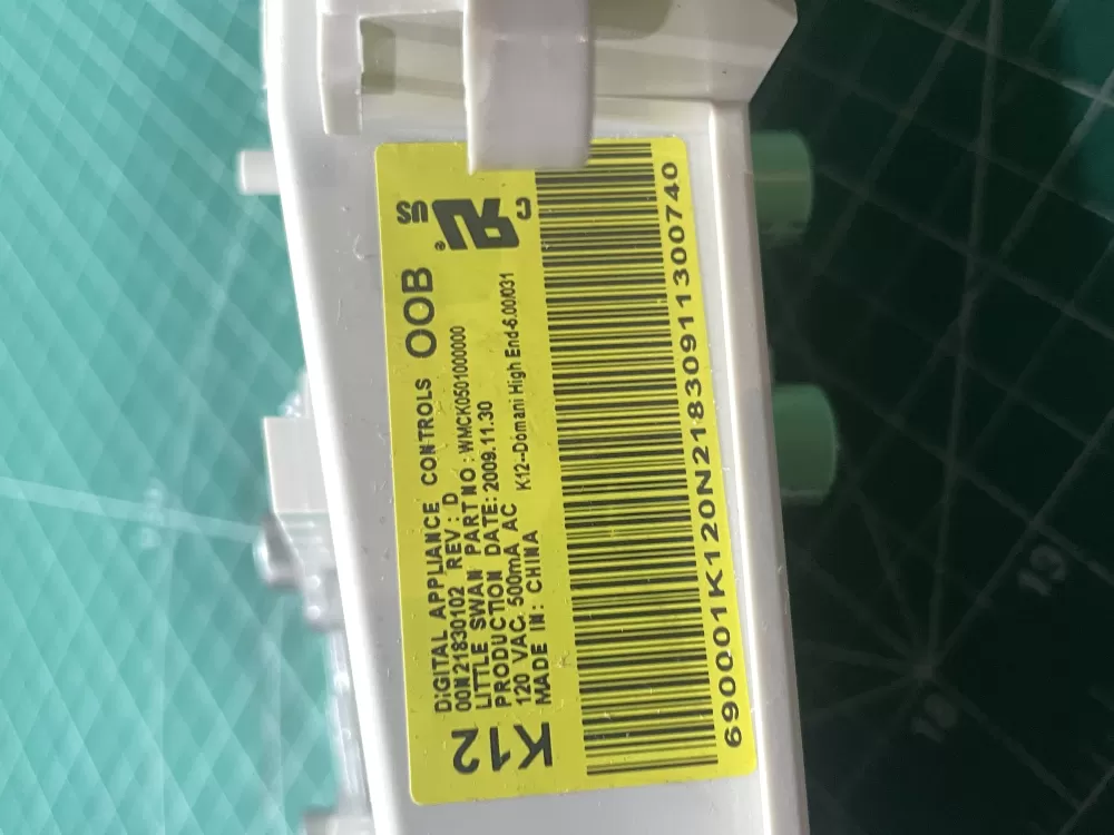 GE WH12X10355 00N21830102 WMCK0501000000 Washer Control Board AZ197482 | Wmv895