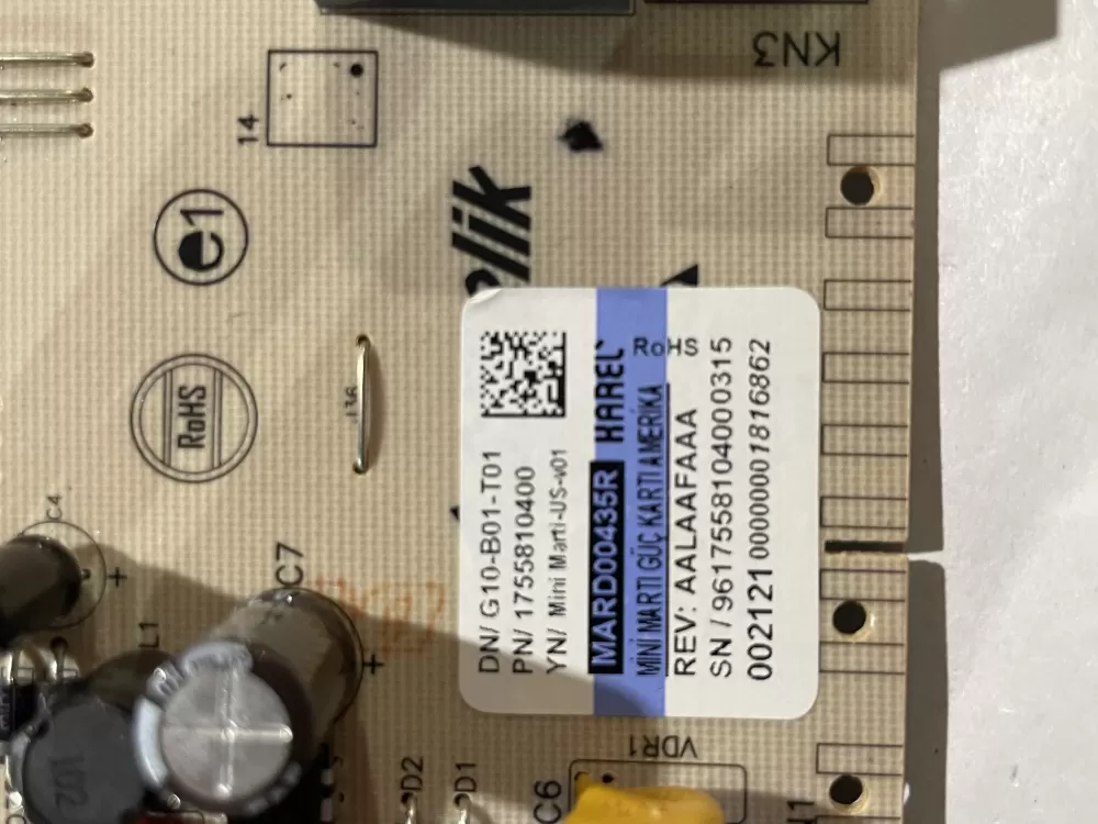 Bloomberg G10-B01-T01 Dishwasher Control Board AZ179036 | Wm653