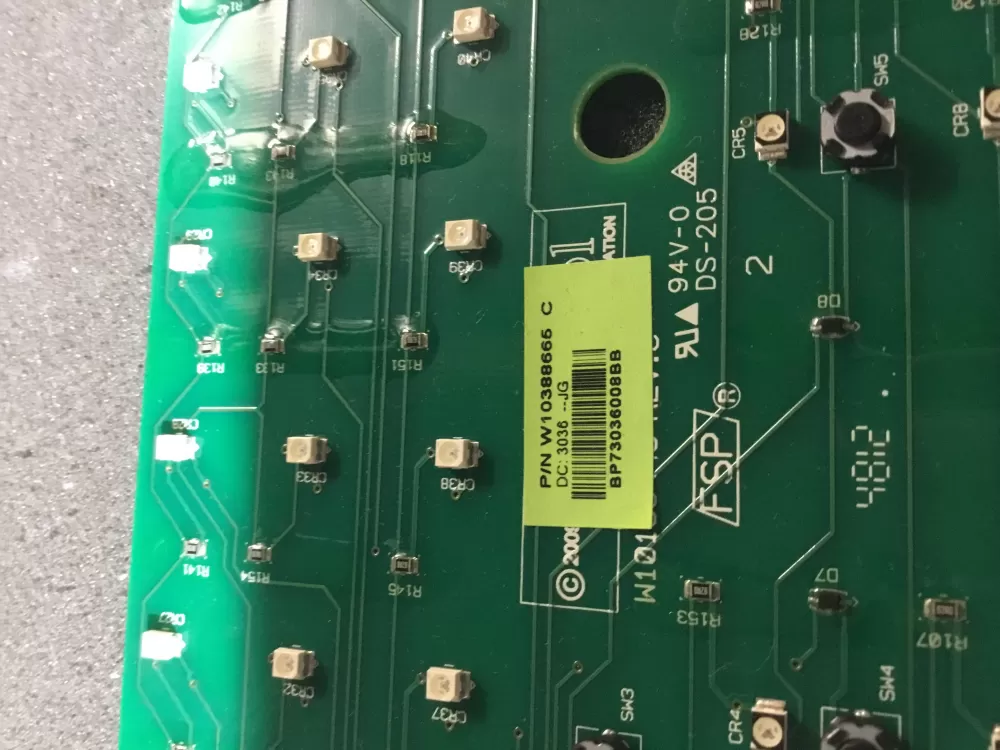 Maytag W10388665 Control Board AZ101891 | NR332