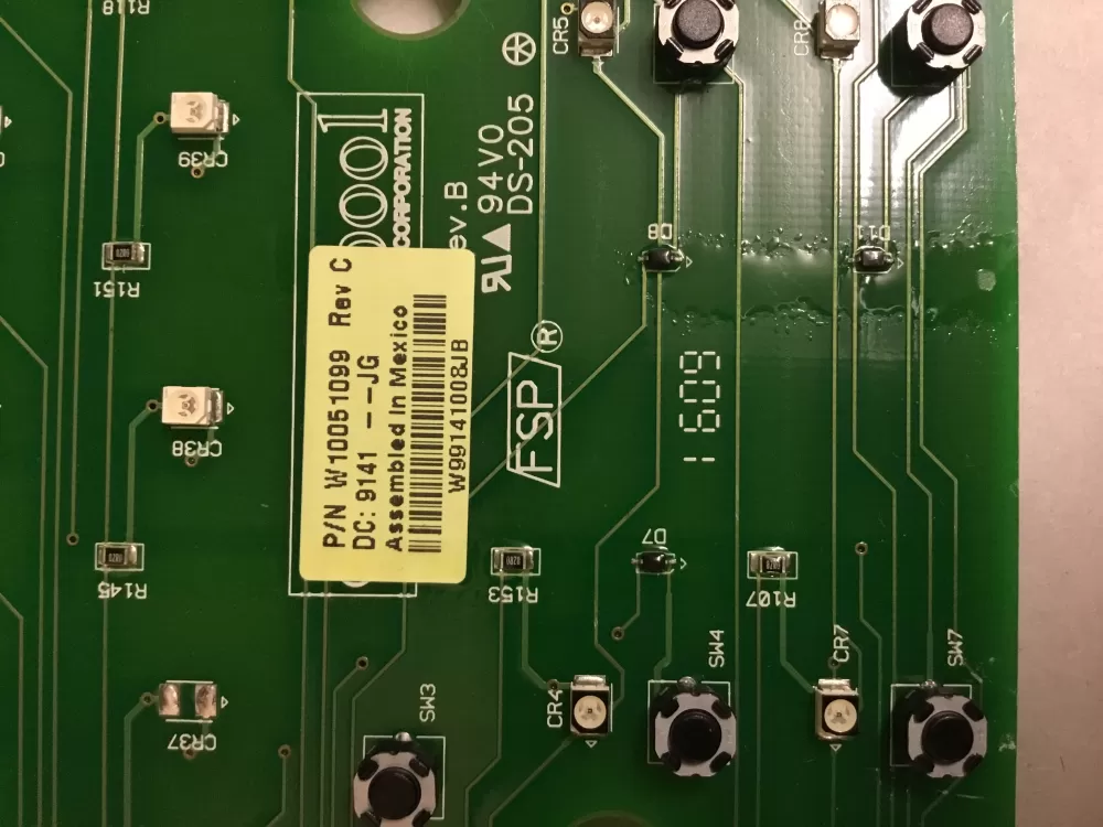 Maytag W10051099 W10051109 WPW10051109 Washer Control Board AZ100114 | BGV543