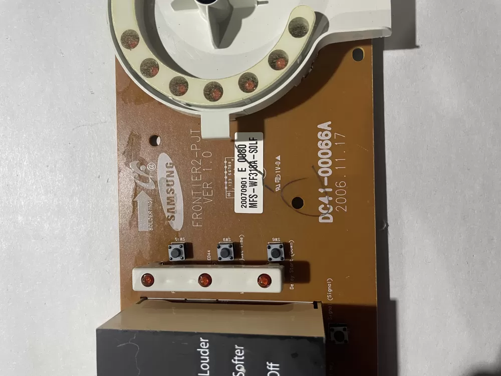 Samsung MFS-DV318A-S0 DC41-00066A Dryer UI Control Board AZ194179 | KM186