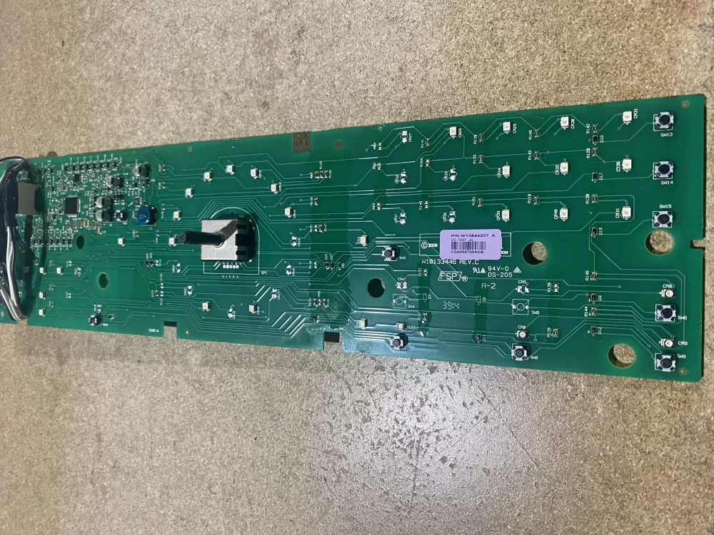 Whirlpool W10544207 Washer Board Control