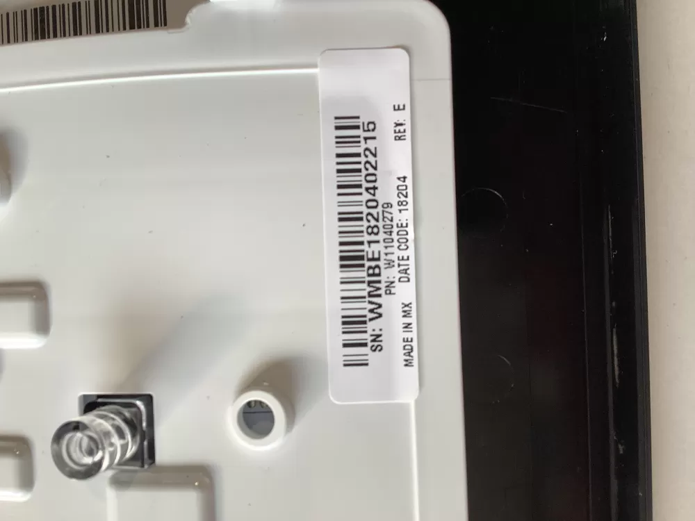 Whirlpool W11130343 PS12347541 Washer Control Board Fascia AZ143331 | ZCV757