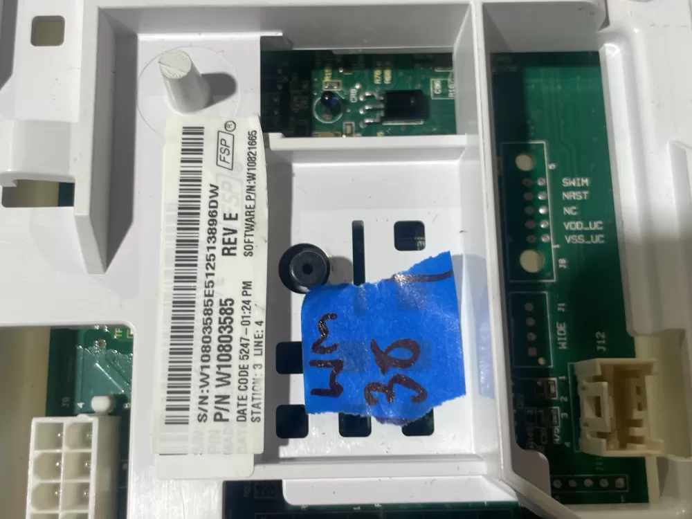 Kenmore W10841366 W10865063 W10915783 Washer Control Board AZ152537 | Wm38