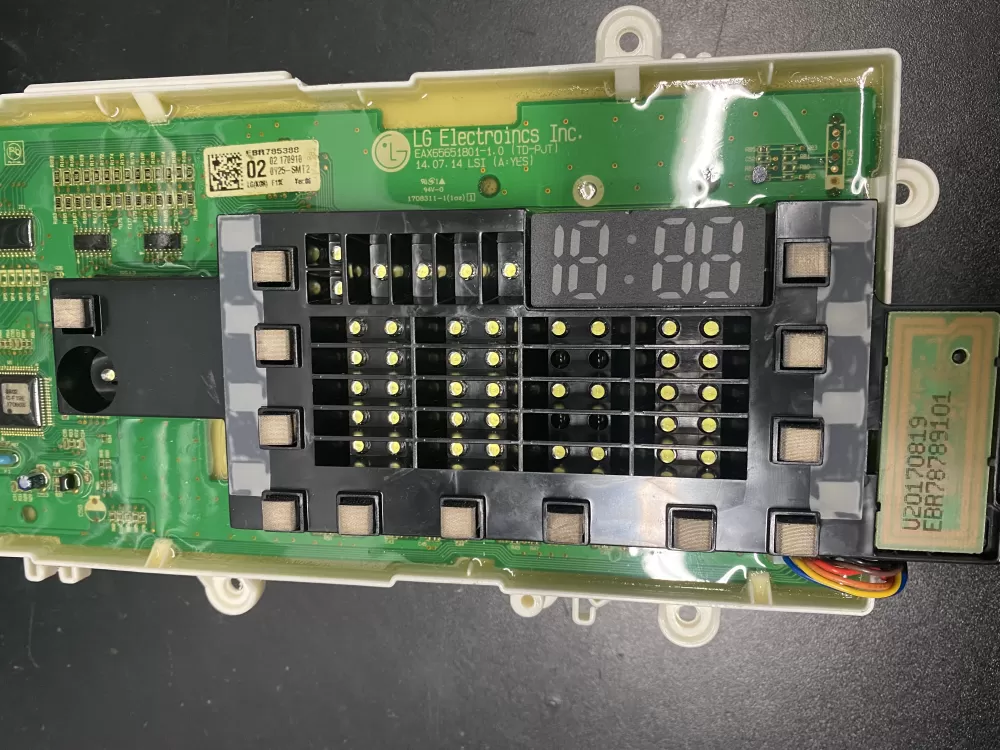LG EBR78538802 Washer Display Control Board UI AZ11178 | BKV135
