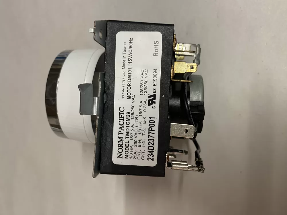 General Electric AP6027534 WE04X24551 PS11759041 234D2377P001 Dryer Timer