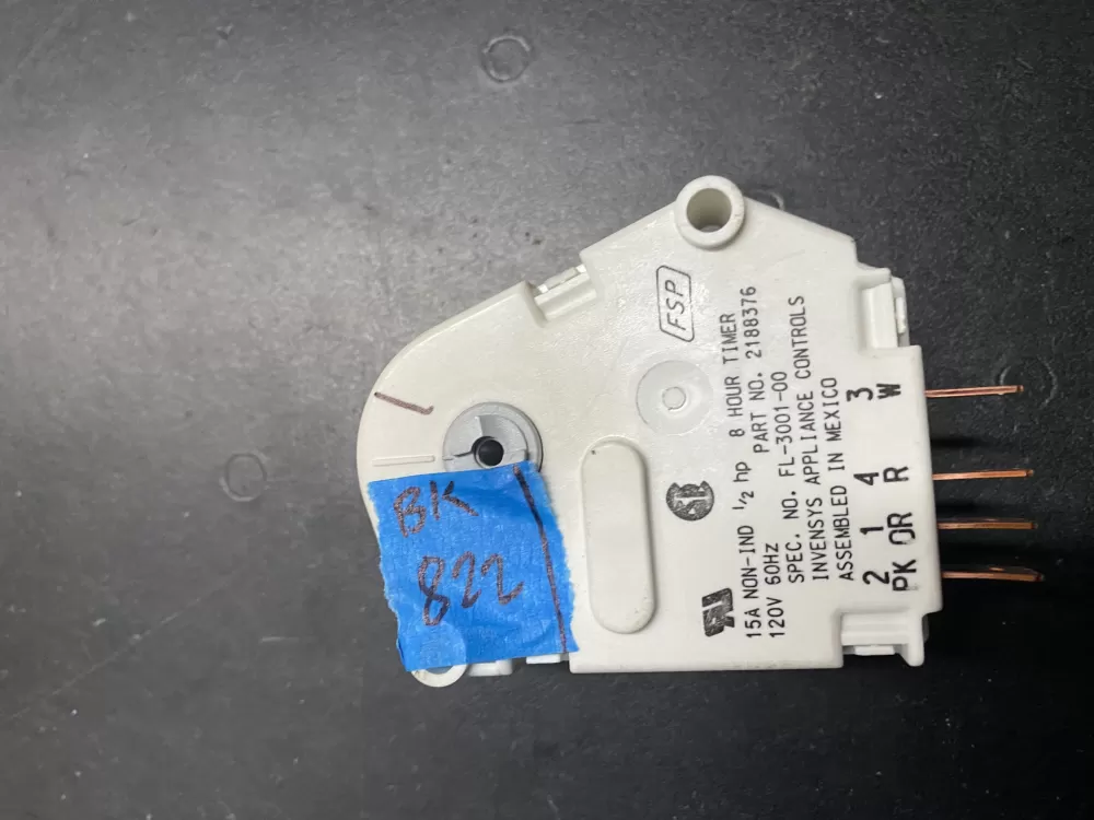 Whirlpool Kenmore W10822278 Refrigerator Defrost Timer AZ16483 | BK822