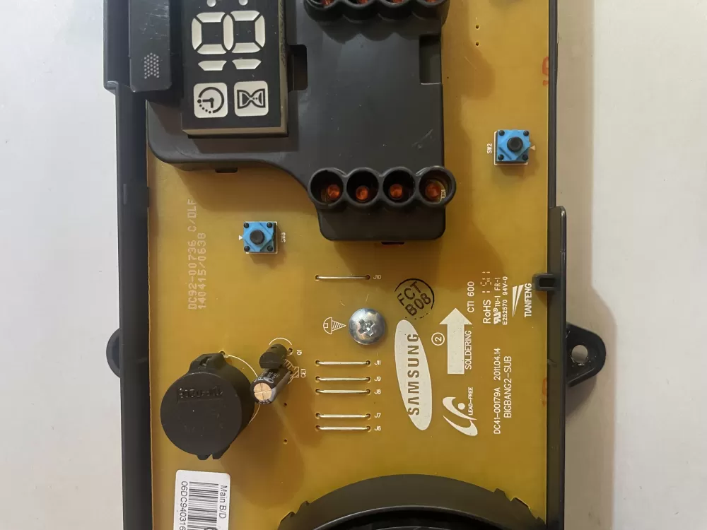 Samsung DC94 03164A 03167A Washer Control Board AZ168374 | KMV634
