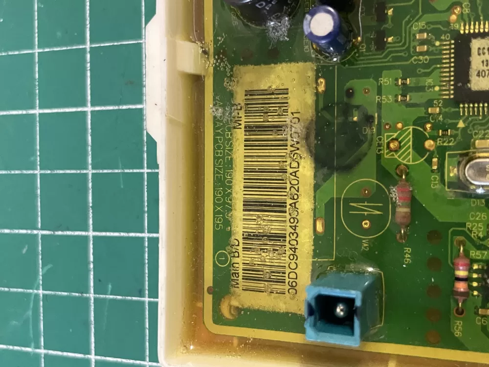 Samsung DC94-03493A Dryer Main Control Board AZ209450 | Wm1869