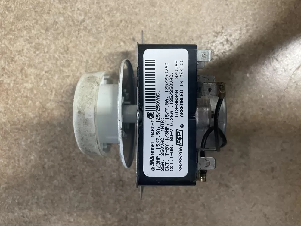 Whirlpool 3976570 PD00003512 3406708 WP3976570 548369 AP6009021 PS11742163 EAP11742163 3976570B KGYS750GT1 KGYS750GZ0 KGYS750GZ1 KGYS750JQ0 KGYS750JQ1 KGYS750JQ2 KGYS750JT0 KGYS750JT1 KGYS750JT2 KGYS750LQ0 Dryer Timer