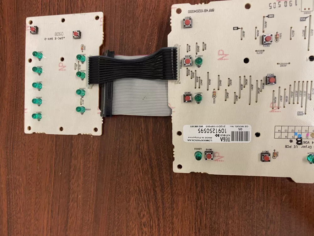 GE 212D1119P005 WE4M385 Dryer Control Board AZ37149 | BK56