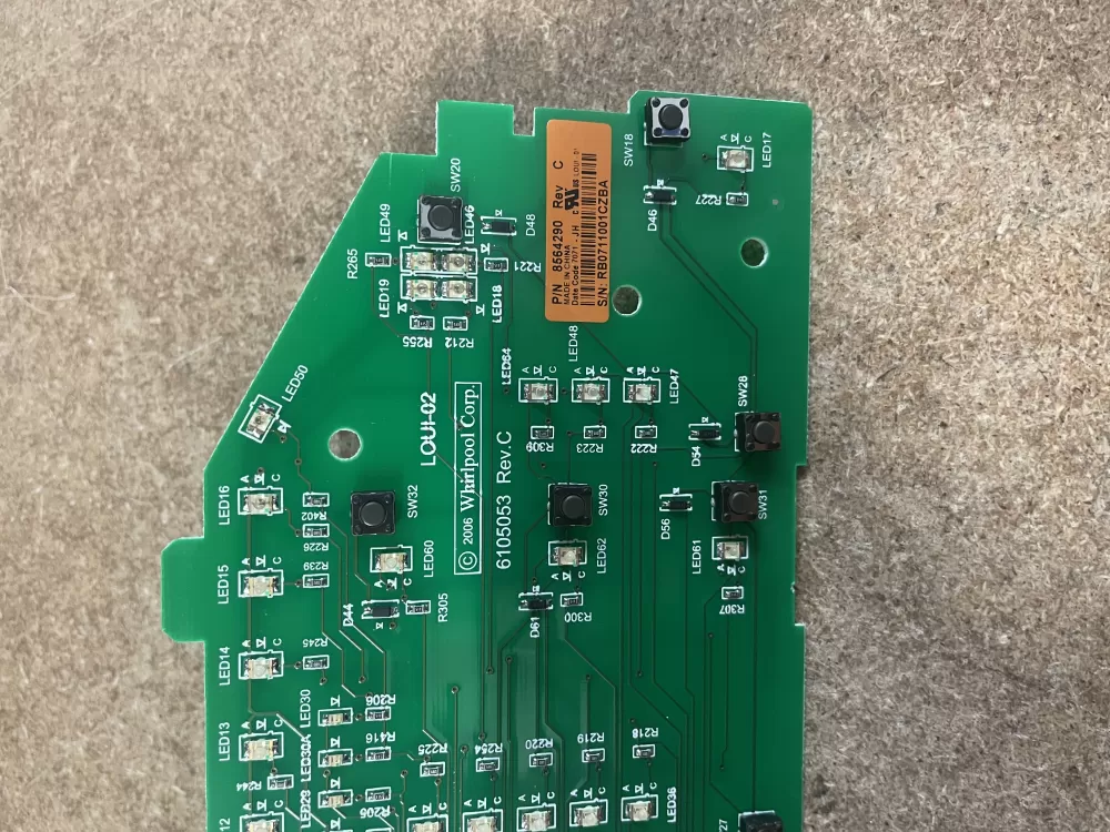 Whirlpool Maytag Kenmore 8564290 8565349 Washer Control Board AZ21761 | KM1215