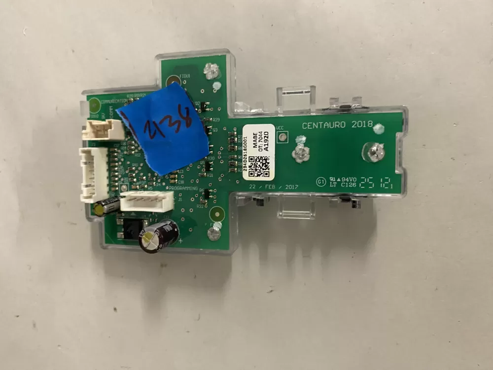 GE 234D2618G001 WE04X27284 Dryer Control Board AZ204587 | BK2138
