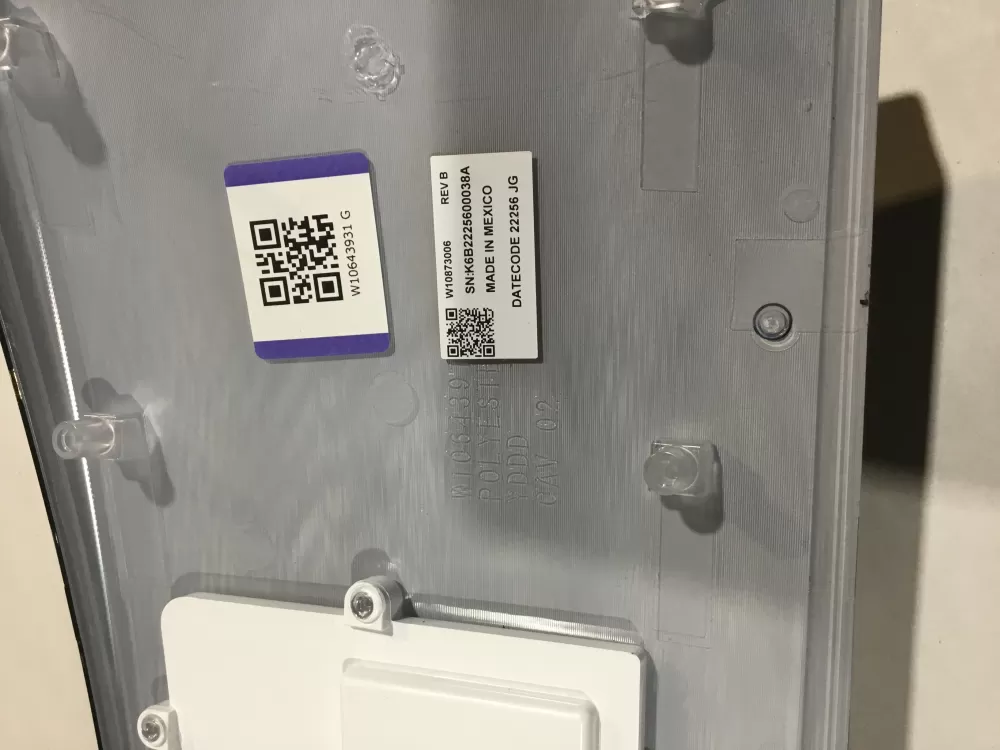 Whirlpool Kenmore W10643930 W106439301 Control Board Overlay AZ98157 | V128