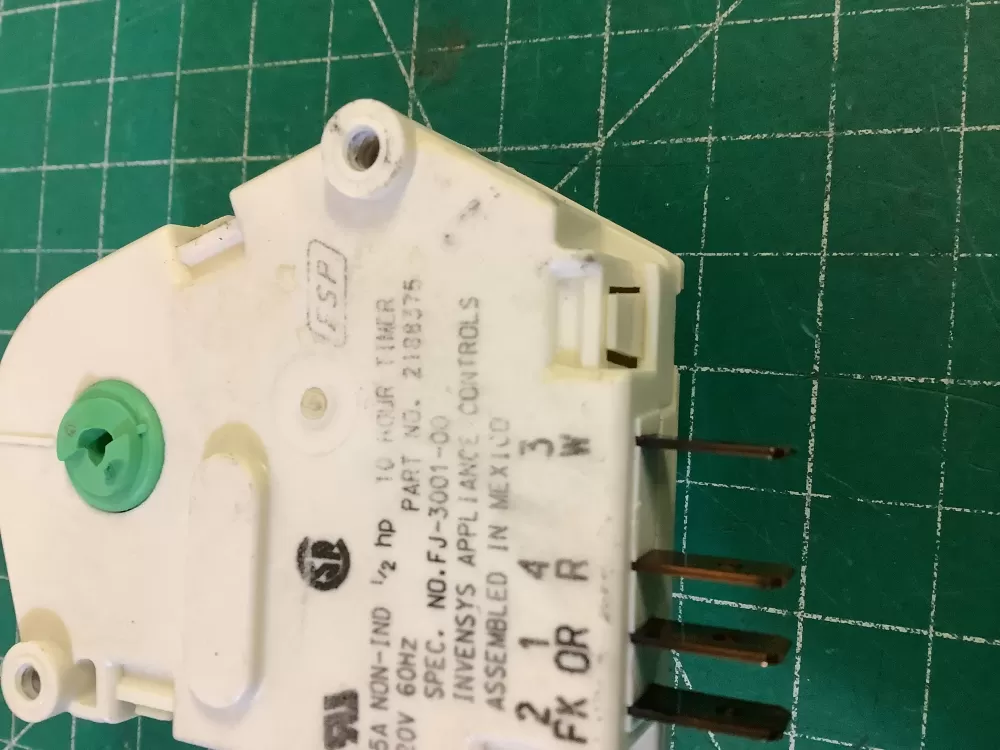 Whirlpool Kenmore W10822278 Refrigerator Defrost Timer AZ204275 | NR370