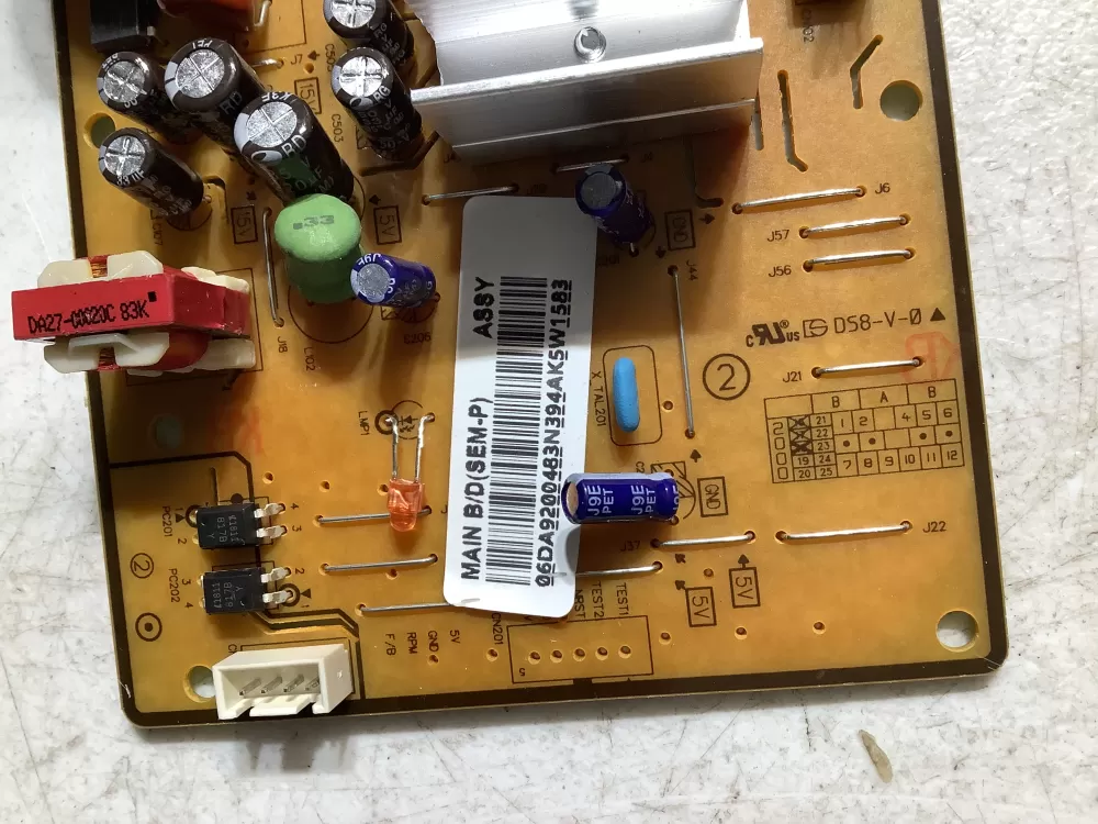 Samsung DA92-00483N Refrigerator Control Board Inverter AZ120700 | BG2217