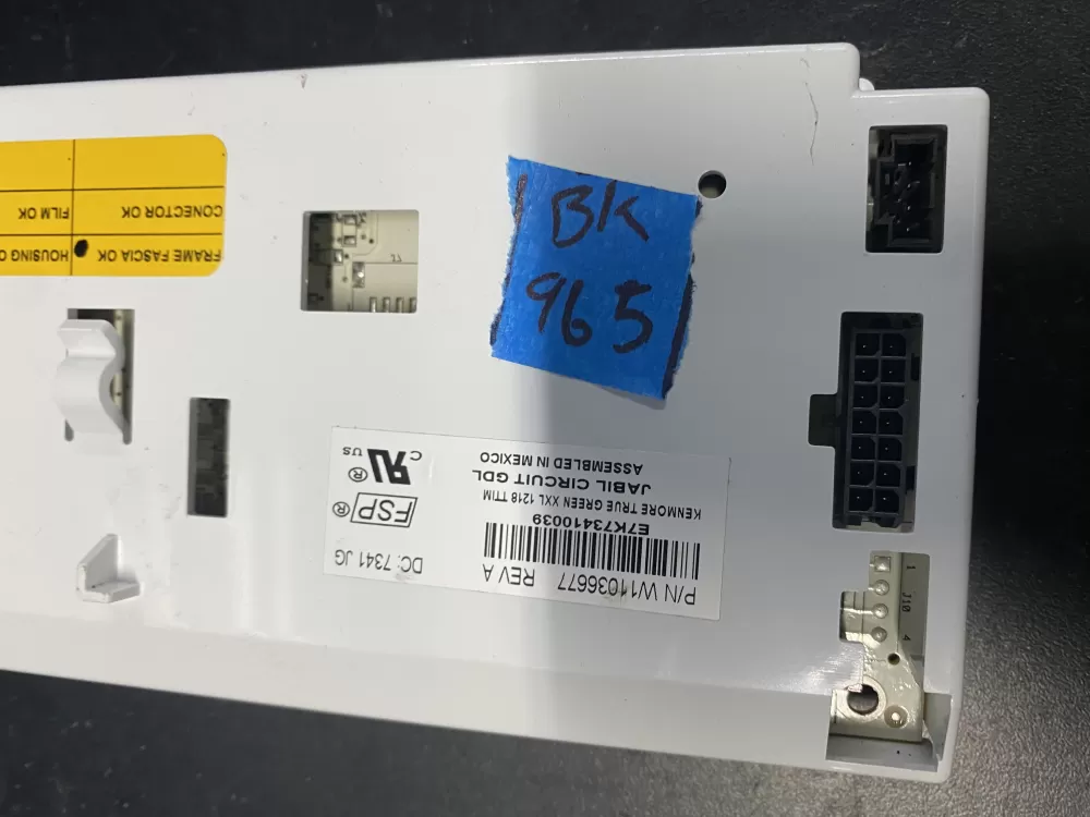 Kenmore W11036677 Refrigerator Control Board Interface AZ18809 | BK965