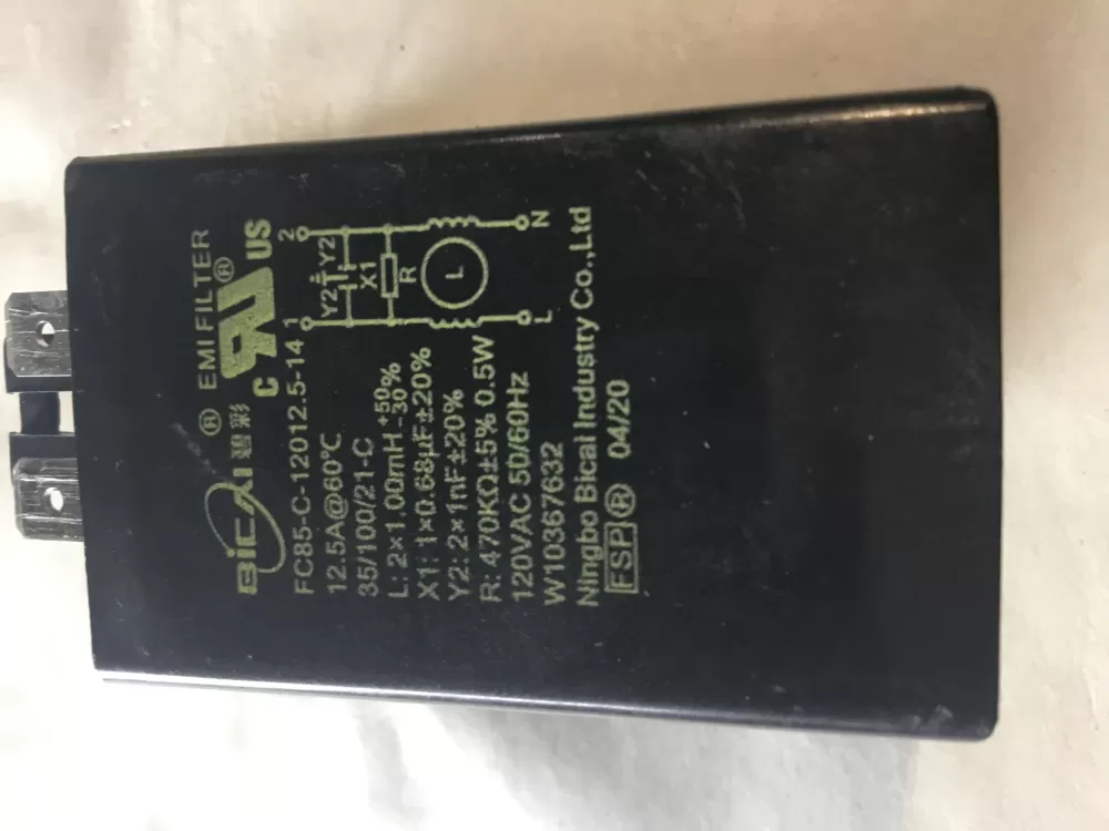 Amana  Inglis  Kenmore  Kitchen Aid  Maytag  Whirlpool 8181683 8181922 8183019 8540229 8540230 461970255241 W10306592 W10326464 W10339736 W10355868 W10367632 WPW10367632 Washer Noise Filter